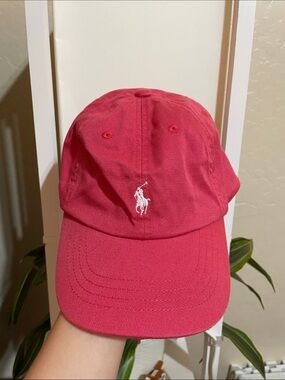 Polo by Ralph Lauren Kids Red Baseball Cap with White Pony